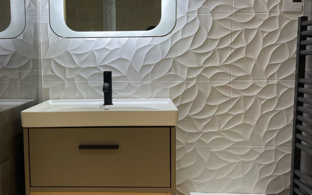 Sleek Led Bathroom Mirror and Vanity Unit