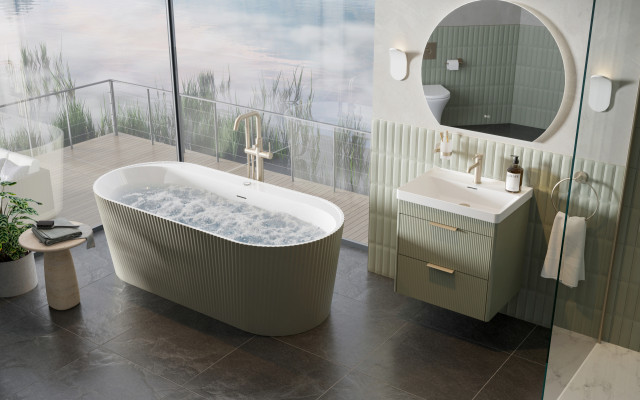 UF2270-REED-60cm-Lakeside Sage-Nickel-Handle-Lifestyle-overhead